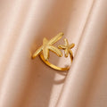Verstellbarer goldener Sternring
