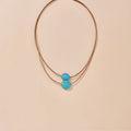 Vintage Double Layer Turquoise Beaded Necklace