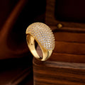 Elegant Cubic Zirconia Dome Ring