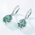 Moss Agate Bright Drop Earrings