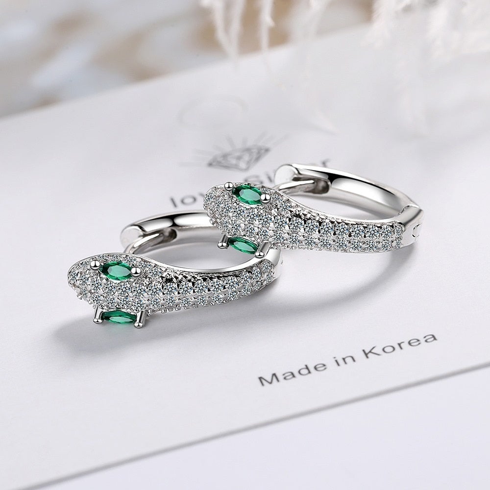 Σκουλαρίκια-φίδι από ασήμι 925 sterling