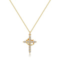 The Eternal Cross & Crown Necklace