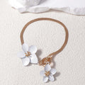 Elegant White Blossom Bracelet