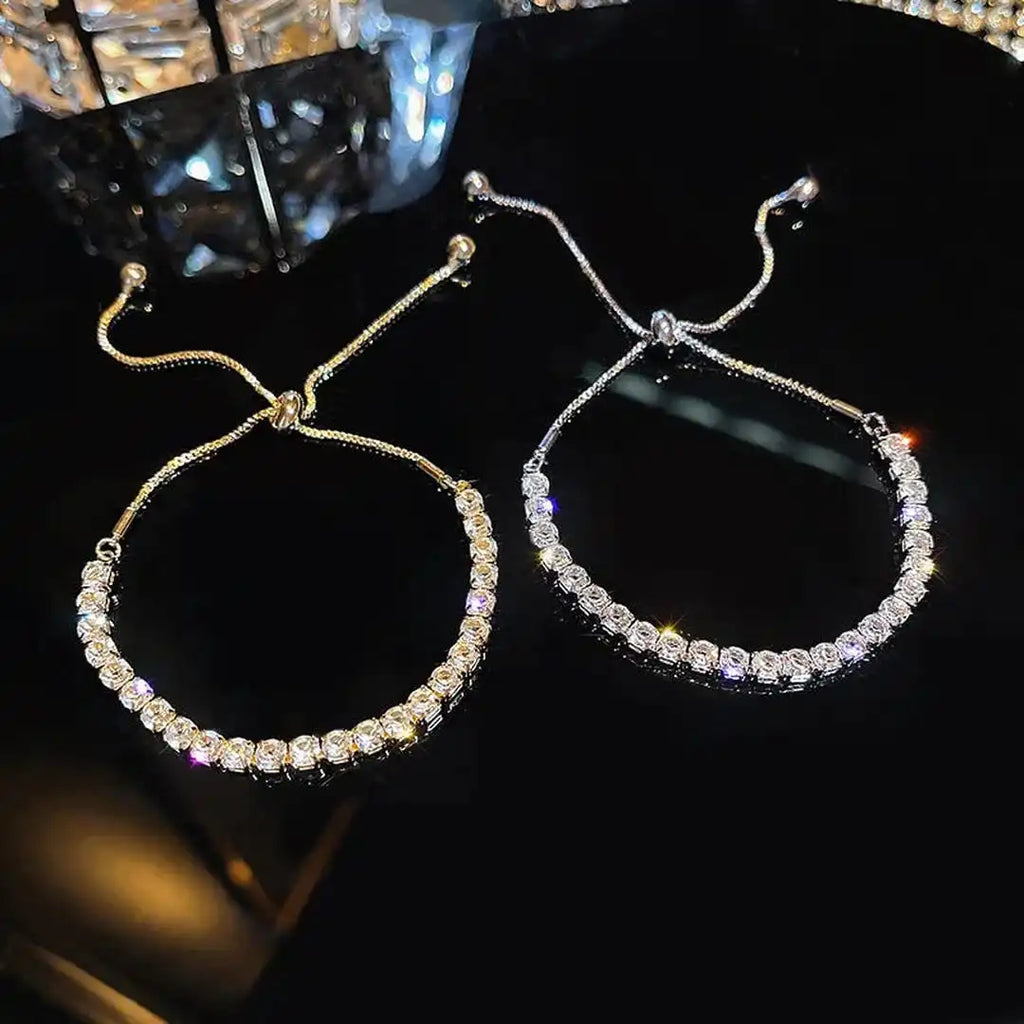 Bracciale regolabile con pietre geometriche