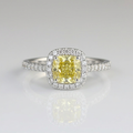 Vintage Style Adjustable Open Design Olive Green Zirconia Ring