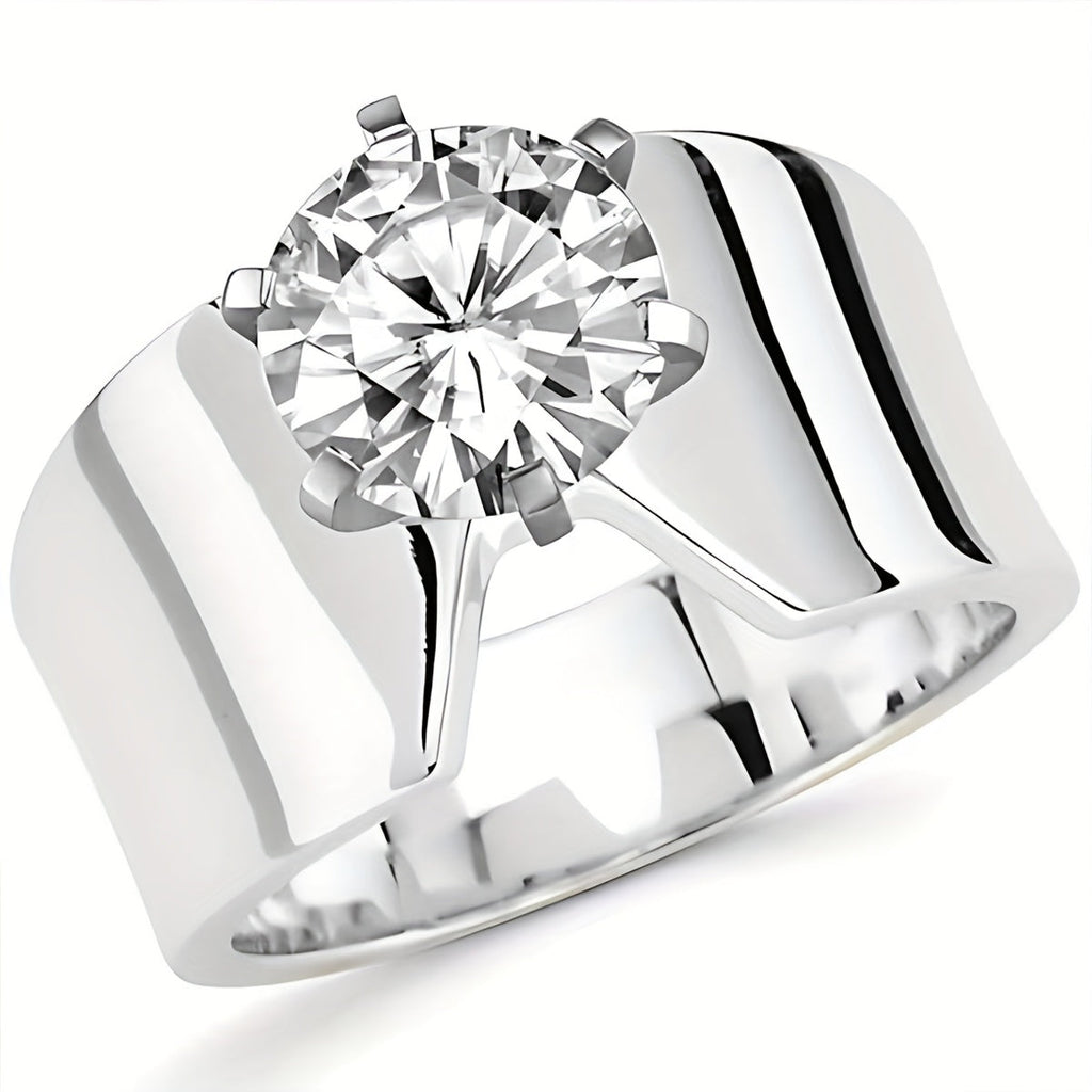 Bohemian Cubic Zirconia Wide Band Ring