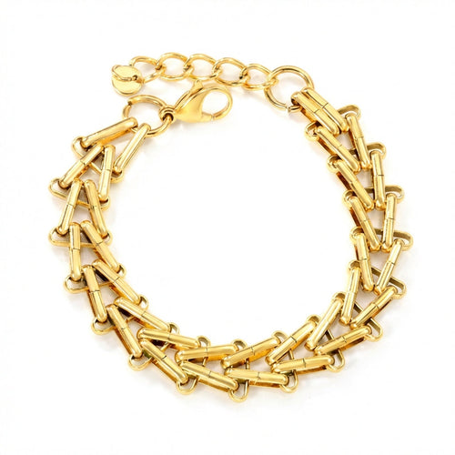 Beaded Link Statement Bracelet