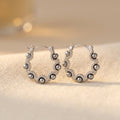 Elegant Vintage-Inspired Chic Alloy Hoop Earrings
