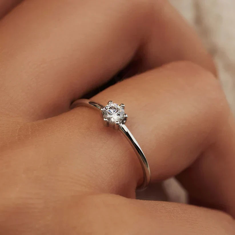 Abella Maris-ring | Hvitt gull