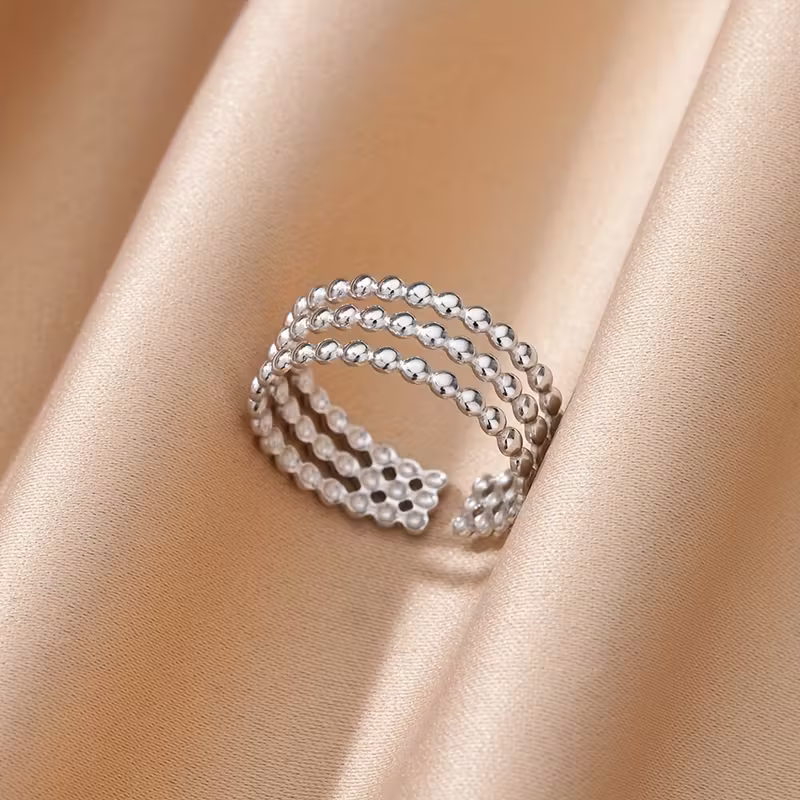 Anello con perline orbitale regolabile