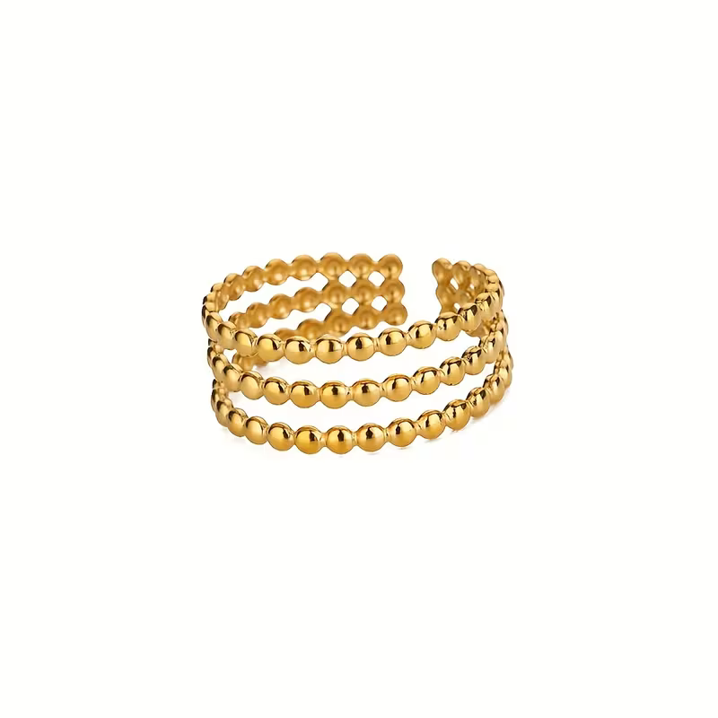 Anello con perline orbitale regolabile