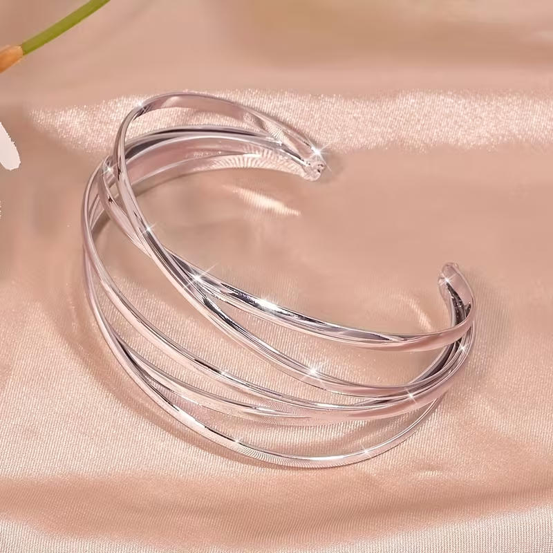 Bracciale di lusso a strati regolabile