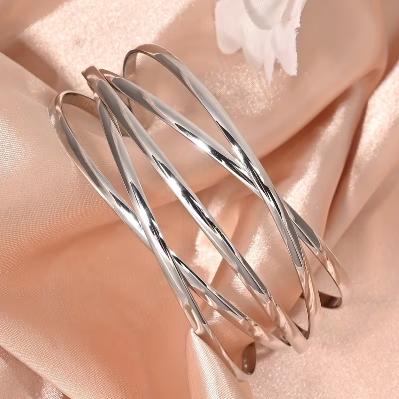 Bracciale di lusso a strati regolabile