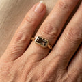 Vintage Engagement Anniversary Crystal Ring