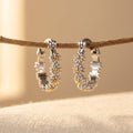 Minimalist Daisy Flower Tassel Dangle Earrings