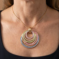 Bohemian Multicolor Marbled Necklace