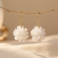 White Blossom earrings