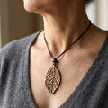 Boho Vintage Faux Leather Pendant