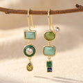 Asymmetrical Gold Geometric Earrings