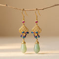 Gold Plated Floral Earrings