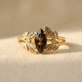 Boho Chic Dark Red Cubic Zirconia Ring